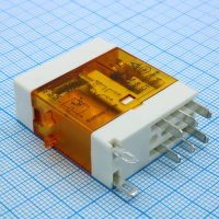 HF157F/024-2Z25FD1 Реле силовое 8А две группы на переключение с LED и кнопкой катушка 24В HONGFA pe570058 фото