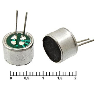 ECM-60P Микрофон электретный <2,2kOm 4,5v 72dB с выводами RUICHI pe432587 фото