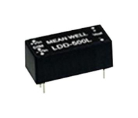 LDD-600L DC/DC LED понижающий, вход 6…36В, выход 2…32В/0.6А, КПД до 95%, вход On/Off/DIMM, 31.8x20.3x12.2мм, DIP, -40…71°C, пластик Mean Well pe302796 фото