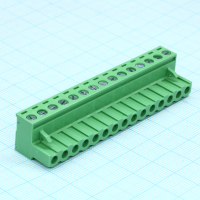 2EDGK-5.0-15P-14-00A(H) Разъемный клеммный блок, 15 контактов. Серия 2EDGK-5.0 Degson pe395469 фото