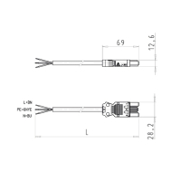 Кабельная сборка GST18I3K1B- 15 5kVRT03 Wieland Electric pe2128077 фото