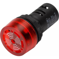 Сигнализатор звуковой ND16-22FS d22мм красн. LED AC/DC 24В 593394 CHINT pe547790 фото