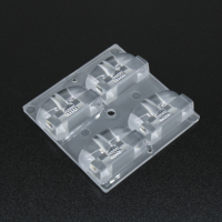 ALST50D4LED5050T2M-L Групповая квадратная линза 2x2 на 4 светодиода 5050/3535 эфф=89% диаграмма T2M-L (long distance), 50x50мм, PC ASAHI OPTICS pe829902 фото
