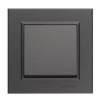 Выключатель 1-кл. СП Karea 10А IP20 дым. металлик 56050001 Makel pe658127 фото