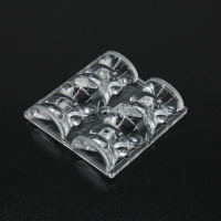AJST50D4LED15110G Групповая квадратная линза 2x2 на 4 светодиода 3535/3030 эфф=89%, 15°x110°, 50x50мм, PC ASAHI OPTICS pe829903 фото