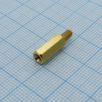 PCHSN-12 Стойка латунная, без покрытия шестигранная М3 отверстие-винт, L=12мм KLS pe366800 фото
