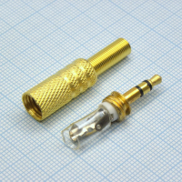 TRS 3.5 (mini plug) штекер металл gold Китай pe76753 фото