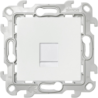 Розетка компьютерная СП 24 RJ45 кат.5E UTP IP20 механизм бел. 2410598-030 Simon pe474066 фото