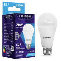 Лампа светодиодная 20Вт А60 6500К Е27 176-264В TKE-A60-E27-20-6.5K TOKOV ELECTRIC pe575442 фото