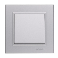 Выключатель 1-кл. СП Karea 10А IP20 сереб. 56065001 Makel pe658131 фото