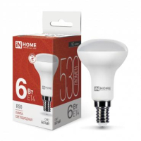 Лампа светодиодная LED-R50-VC 6Вт рефлектор 4000К нейтр. бел. E14 530лм 170-265В 4690612024264 IN HOME pe686803 фото
