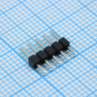 DS1025-01-1X5P6BV1 Соединитель штыревой, вилка на плату однорядная прямая 5pin(1x5), шаг 2.00мм CONNFLY pe523219 фото