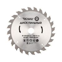 Диск пильный 165мм х24зуб х20/16мм KR-92-0105 Kranz pe573140 фото
