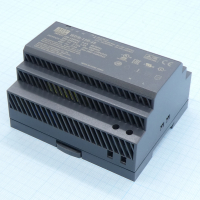 HDR-150-48 AC-DC, 153.6Вт, вход 85...264 В AC 47...63Гц/120...370В DC, выход 48В/3.2А, рег. выхода 43.2…55.2В, изоляция 3000В AC, в кожухе на DIN-рейку, 105х90х54.5мм, -30...+70°С Mean Well pe378836 фото