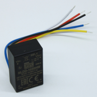 NLDD-1050HW DC/DC LED понижающий, вход 10…56В, выход 6…52В/1.05А, КПД до 96%, вход On/Off/DIMM, 32.1x20.5x12.5мм, проводные выводы, -40…50°C, пластик Mean Well pe566997 фото