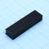 DS1023-2X12S21 Разъем штыревой двухрядный, розетка прямая на плату 24 контакта 2х12, шаг 2.54мм CONNFLY pe317909 фото