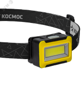 Фонарь налобный 3Вт COB LED 3xAAA корпус ABS-пластик регулируемый эласт. ремешок KOC518B Космос pe758230 фото