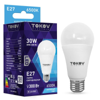 Лампа светодиодная 30Вт А70 6500К Е27 176-264В TKE-A70-E27-30-6.5K TOKOV ELECTRIC pe575446 фото