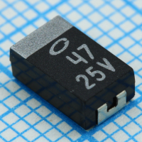 CA45-D025K476T Конденсатор танталовый твердотельный SMD типоразмер D, 25 В, 47 мкФ ±10%, 125°C XIANGYEE pe603863 фото