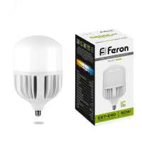 Лампа светодиодная LED 60вт Е27/Е40 белый 25821 Feron pe802007 фото