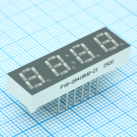 FYQ-2841BUG-21 4-х разрядный индикатор 7мм/зеленый/570нм/60-100мкд/ОА FORYARD pe382423 фото