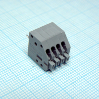 DG250-2.5-04P-11-00A(H) Нажимной безвинтовой клеммный блок 4 контакта. Зажим типа торцевой контакт. Серия DG250-2.5 Degson pe318423 фото
