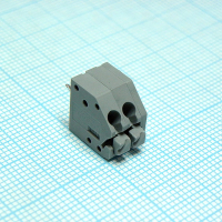 DG250-3.5-02P-11-00A(H) Нажимной безвинтовой клеммный блок 2 контакта. Зажим типа торцевой контакт. Серия DG250-3.5 Degson pe318424 фото