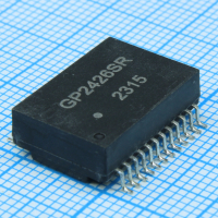 GP2426SR Телекоммуникационный трансформатор 100/1000 Base-T +POE+, 1CT:1CT, DCR=1.5Ohm MAX, изоляция 1500В, 24SMD Shinhom pe542681 фото