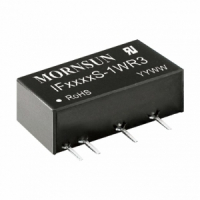IF0503S-1WR3 Преобразователь DC/DC 1 Вт, вход 5 VDC, выход 3,3 VDC, 0,303 A, SIP на плату MORNSUN pe1016025 фото
