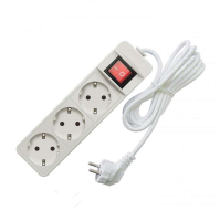 Удлинитель 3х3м с заземл. 16А IP20 3.5кВт ПВС с выкл. 481S-8303 Союз pe558041 фото