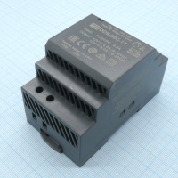 DDR-60G-12 DC-DC, 60Вт, вход 9…36 В DC, выход 12В/5А, изоляция 4000В DC, в кожухе на DIN-рейку, 52.5х90х54.5мм, -40...+85°С Mean Well pe368601 фото