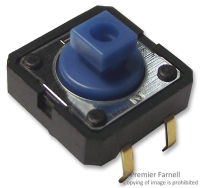 B3F5050 Кнопка тактильная 12х12 h=7.3мм (3.5мм+толкатель 3.8мм) 1.27N(130гр)  0.05A 24В OMRON pe435417 фото