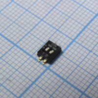 DHN-02F-V Движковый переключатель 2 группы SMD монтаж 1.27мм 25мА 24В положение ВЫКЛ DPT pe113625 фото