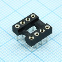 DS1001-01-08BT1NSF6X-JKB DIP-панель цанговая под микросхему 8pin, шаг 2.54мм, ширина 7.62мм, 3А, -40 +105С CONNFLY pe318169 фото