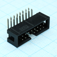 KLS1-202-16-R-B IDC разъем, вилка на плату угловая двухрядная 16pin(2x8)., шаг 2.54мм KLS pe159194 фото
