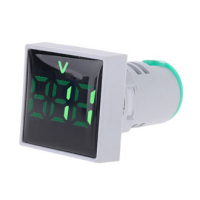DMS-123 Цифровой LED вольтметр AC 20-500В, зеленый, установка на панель в отв d=22мм RUICHI pe438490 фото