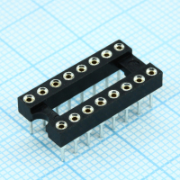 DS1001-01-16BT1NSF6X-JKB DIP-панель цанговая под микросхему 16pin, шаг 2.54мм, ширина 7.62мм, 3А, -40 +105С CONNFLY pe318170 фото