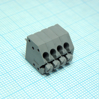 DG250-3.5-04P-11-00A(H) Нажимной безвинтовой клеммный блок 4 контакта. Зажим типа торцевой контакт. Серия DG250-3.5 Degson pe318426 фото
