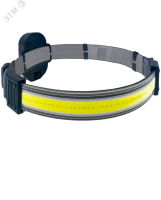 Фонарь налобный 5Вт COB LED 3xAAA корпус ABS-пластик встроенный регулируемый эласт. ремешок KOC521B Космос pe758235 фото