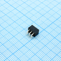 DS1026-06-2X3S8BV Разъем штыревой двухрядный, розетка прямая на плату 6 контактов 2х3, шаг 2.0мм CONNFLY pe385500 фото