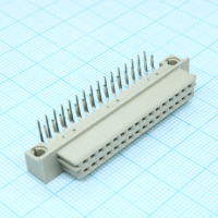 DS1118-32F0R23 Разъем (розетка)  DIN 41612 тип B 32pin (2х16), шаг 2.54мм двухрядный угловой  (ряд АB) CONNFLY pe318173 фото