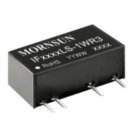 IF1205LS-1WR3 Преобразователь DC/DC 1 Вт, вход 12 VDC, выход 5 VDC, 0,2 A, SIP на плату MORNSUN pe1016031 фото