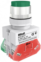 Кнопка зеленая ABLFP 22мм 220В ВK-22 25019DEK DEKraft pe1106655 фото