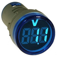 DMS-134 Цифровой LED вольтметр AC 20-500В, AD16-22VMC, синий, установка на панель в отв d=22мм RUICHI pe438496 фото