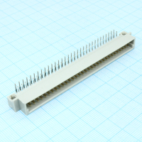 DS1118-64M0R23 Разъем (вилка)  DIN 41612 тип B 64pin (2х32), шаг 2.54мм двухрядный угловой (ряд АB) CONNFLY pe318176 фото