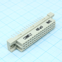 DS1120-48F0V23 Разъем (розетка)  DIN 41612 тип R 48pin (3х16), шаг 2.54мм трехрядный прямой (ряд АC) CONNFLY pe318177 фото