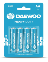 Элемент питания солевой AA/R6 1.5В Heavy Duty 2021 BL-4 (уп.4шт) 5029309 DAEWOO pe583393 фото