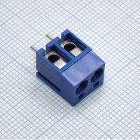 DG300-5.0-02P-12-00A(H) Винтовой клеммный блок с защитой провода, 2 контакта. Серия DG300-5.0 Degson pe60385 фото