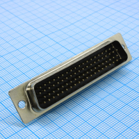 DS1035-78MBN8SS Разъем D-Sub высокой плотности, вилка 78 контактов под пайку на кабель, черный изолятор CONNFLY pe526818 фото