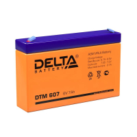 Аккумулятор UPS 6В 7А.ч DTM 607 DELTA pe765410 фото
